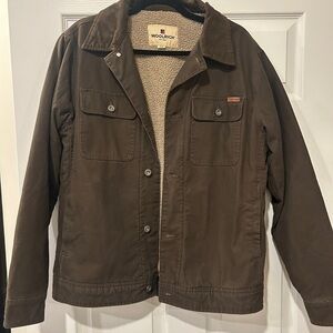Woolrich Dark Brown Jacket (Sherpa lined)